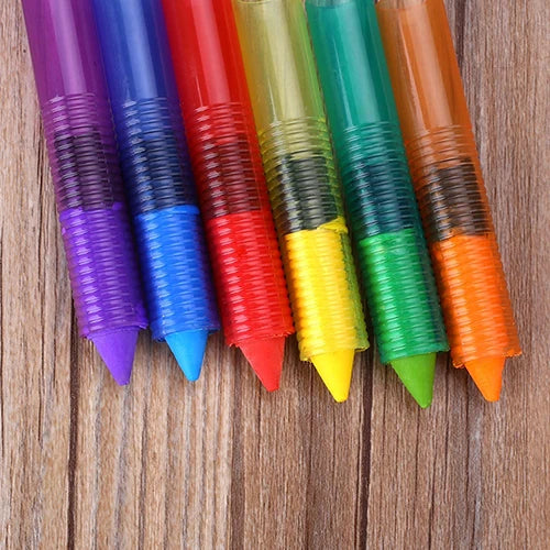 Kids Washable Bath Crayons – 6 Colors | Safe & Easy Clean Bath Crayons Set PRIMED
