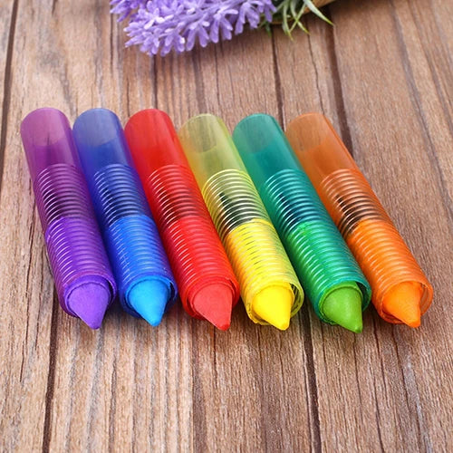 Kids Washable Bath Crayons – 6 Colors | Safe & Easy Clean Bath Crayons Set PRIMED