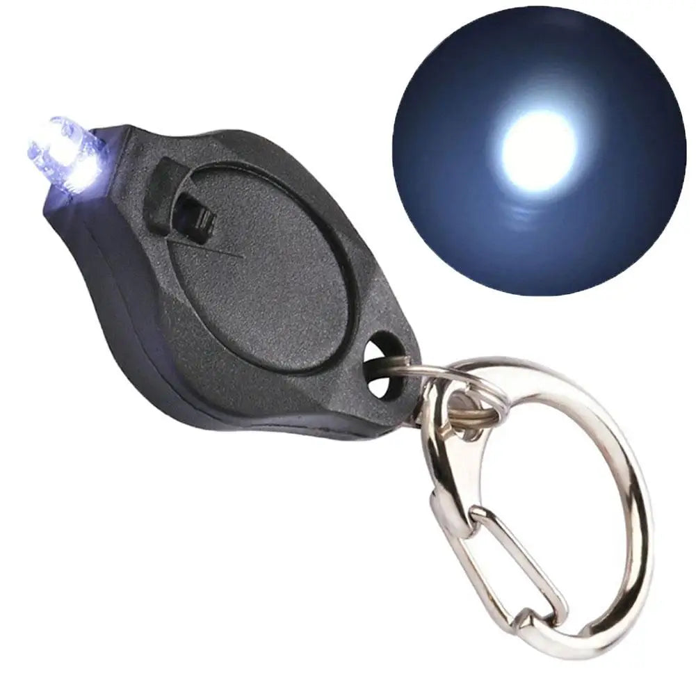 UV LED Keychain Flashlight – Mini Currency Detector Light LED Keychain Flashlight PRIMED black