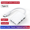 UTHAI C08 5-in-1 USB-C Hub Docking Station & Headphone Jack USB-C Docking Hub PRIMED Type-C(5 in 1)