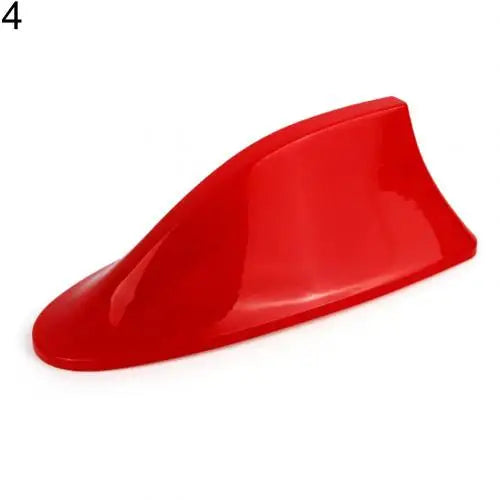 Universal Shark Fin Car Roof Antenna – Carbon Fiber Style Car Shark Fin Antenna PRIMED Red