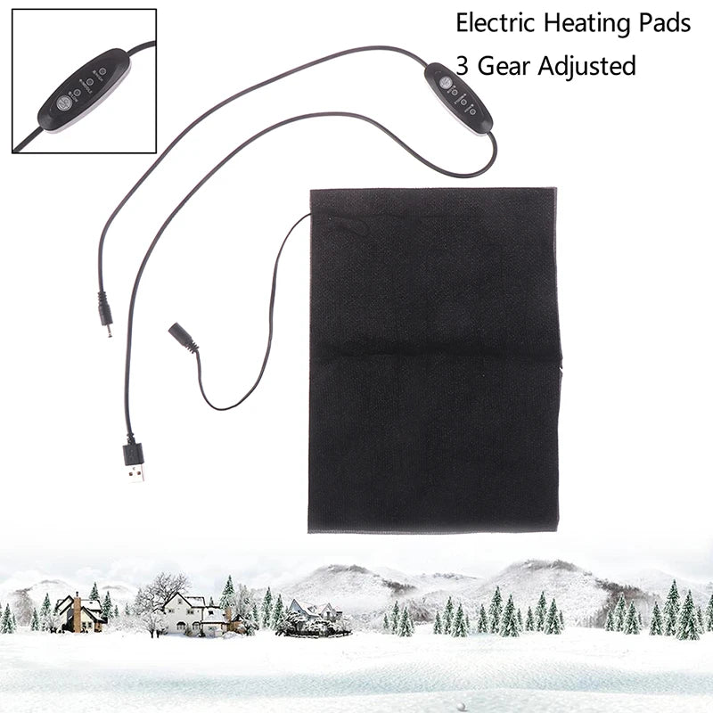 USB 5V Carbon Fiber Heating Pad – Flexible Electric Heat Mat