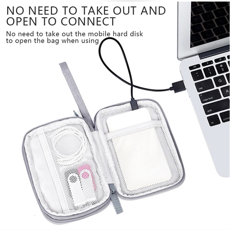 UTHAI EVA 2.5" Hard Drive Storage Case with Cable Compartment Hard Drive Case PRIMED