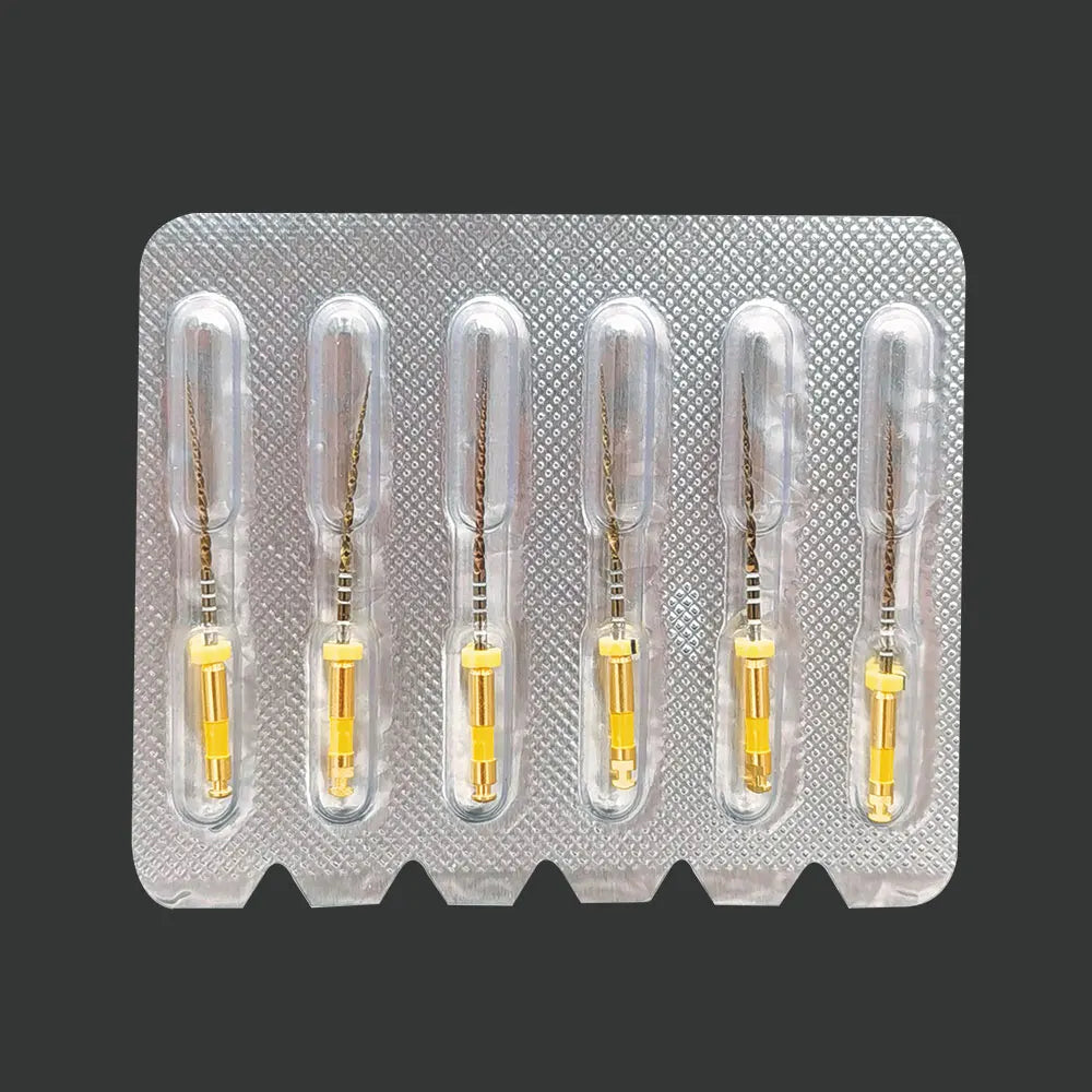 Wave Gold NiTi Rotary Endodontic Files 6pcs | Large Primary