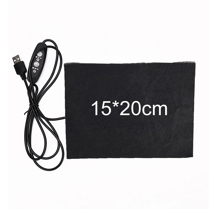 USB 5V Carbon Fiber Heating Pad – Flexible Electric Heat Mat