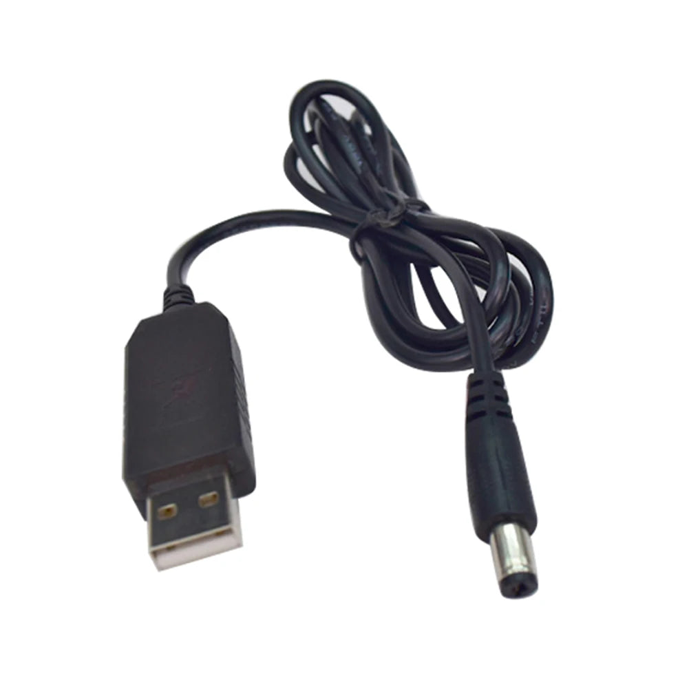 USB 5V to 12V/9V/8.4V Step-Up Power Adapter Cable 5.5x2.1mm Step-Up Power Cable PRIMED