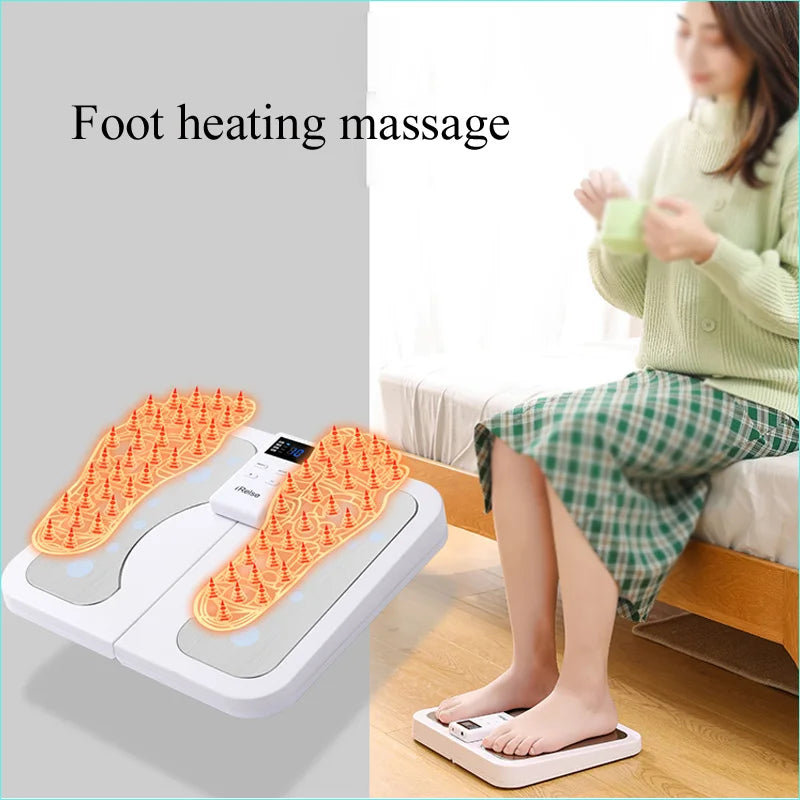 YUKUI Folding EMS Foot Massager with Heat – 10 Modes FM1