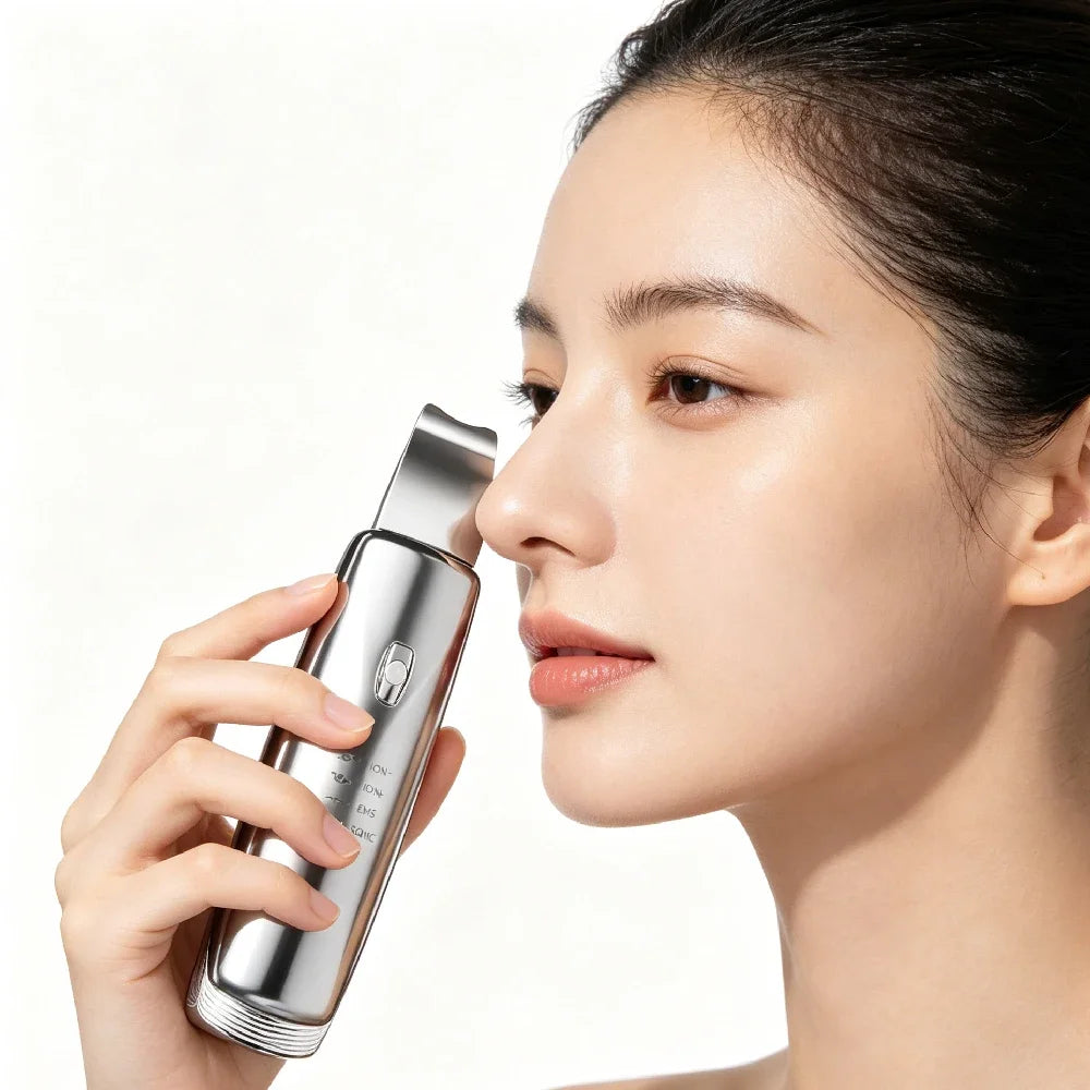 Ultrasonic Skin Scrubber 4-Mode Facial Pore Cleanser Shovel