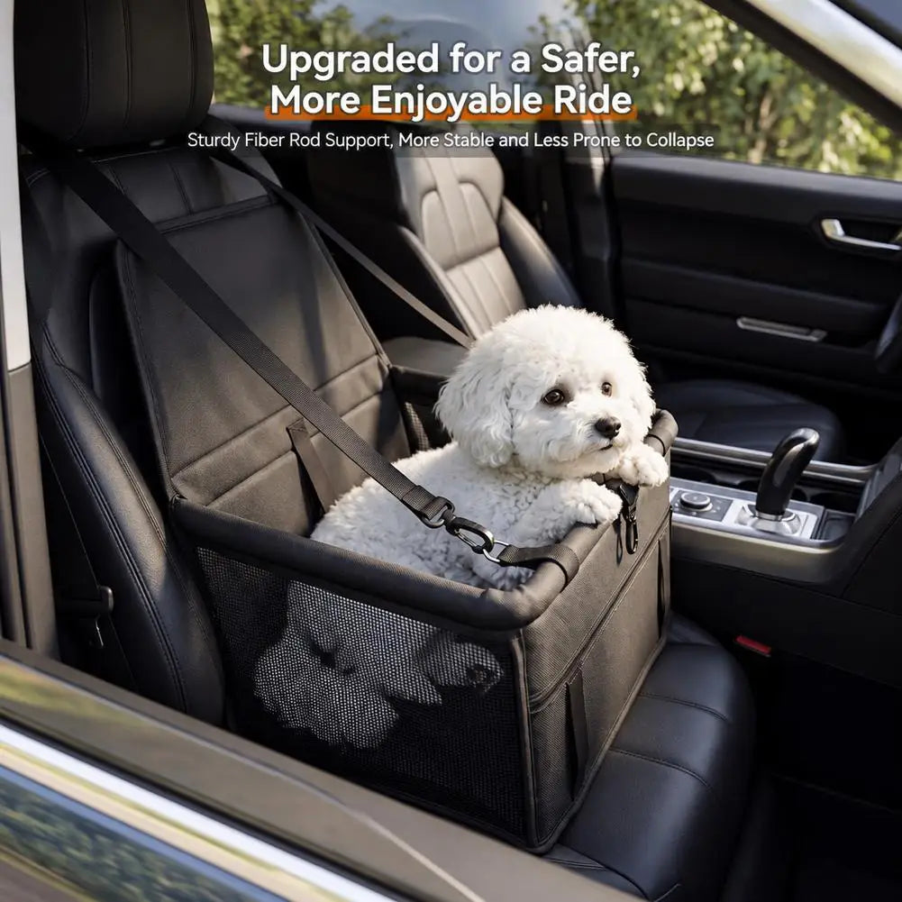 Waterproof Pet Car Booster Seat – Breathable Mesh Dog Carrier Pet Car Booster Seat PRIMED