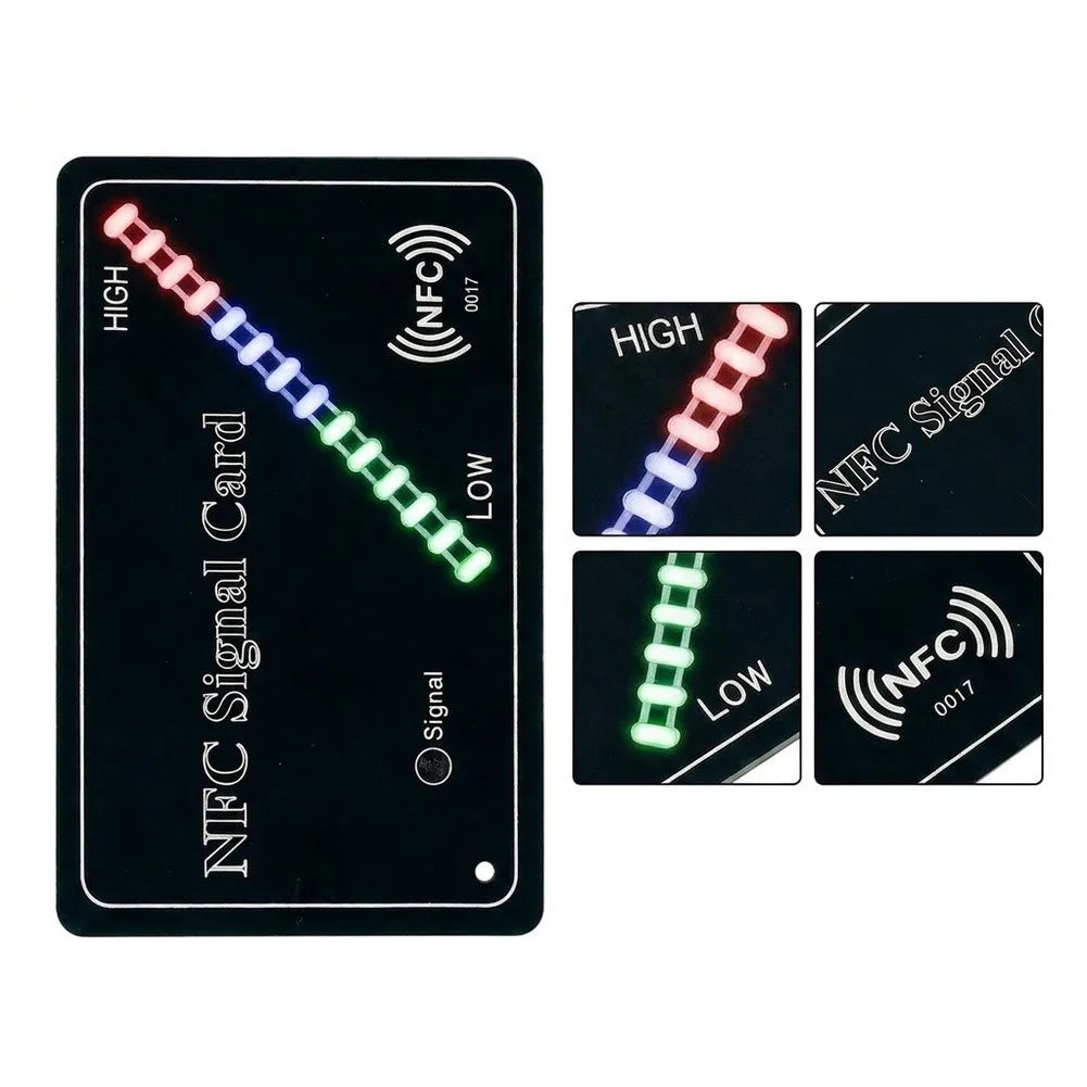 NFC Signal Test Card 13.56MHz – 14-Level Tri-Color LED NFC Signal Tester PRIMED