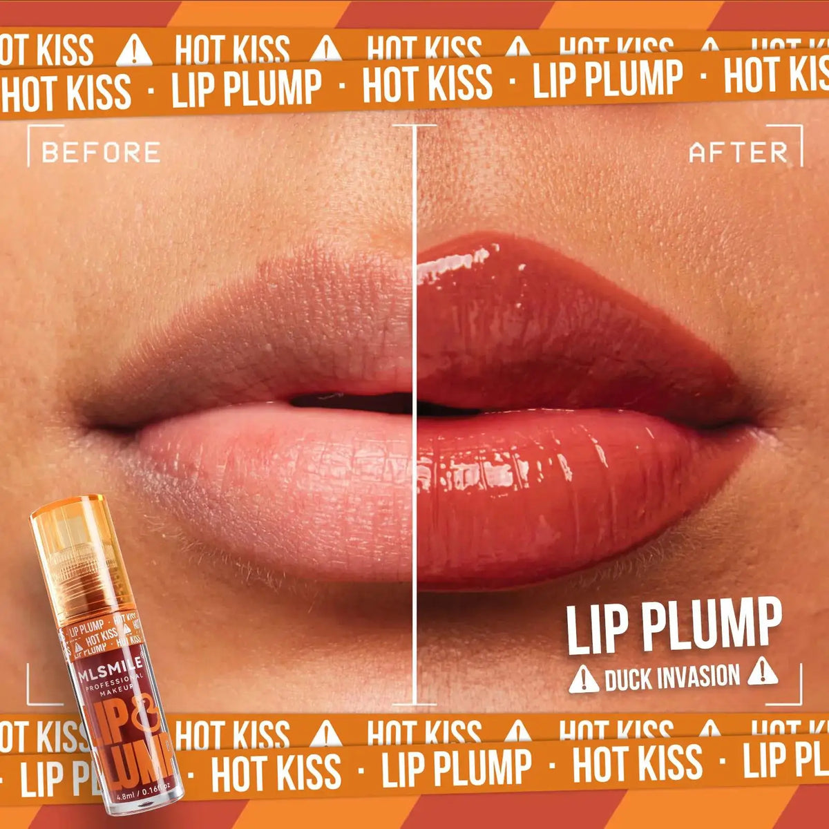MLSMILE Mirror Lip Gloss Plumping Oil – Duck Design 4.8ml Lip Gloss Oil PRIMED