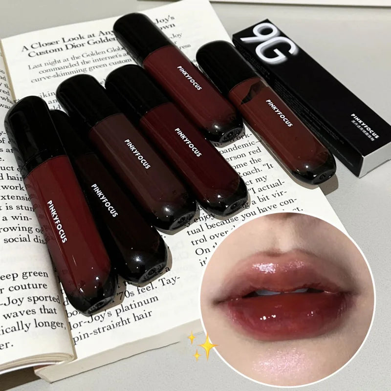 Red Brown Mirror Lip Glaze – Pigmented Liquid Lipstick 9g