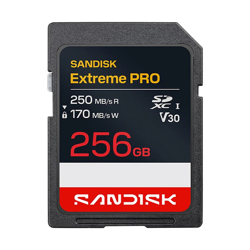 SanDisk Extreme PRO SDXC V30 UHS-I SD Card 64GB–512GB 4K