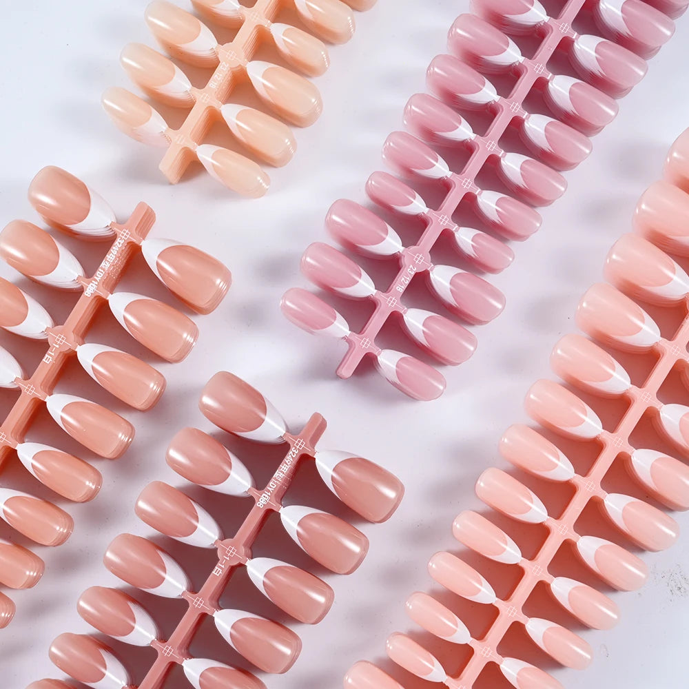 150pcs Almond French Press-On Nails | Full Cover False Nail Tips