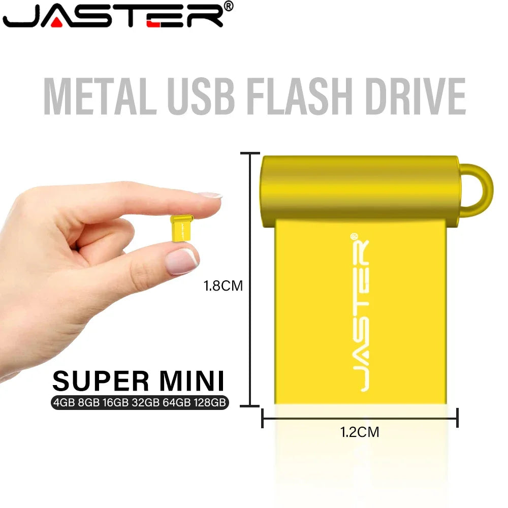 10-Pack Mini Metal USB Flash Drives | Free Custom Logo 128GB USB Flash Drive PRIMED
