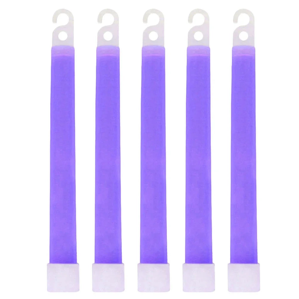 LED Glow Sticks 1/5/10 Pack – Camping, Party & Emergency Glow Light Sticks PRIMED 5PCS Purple