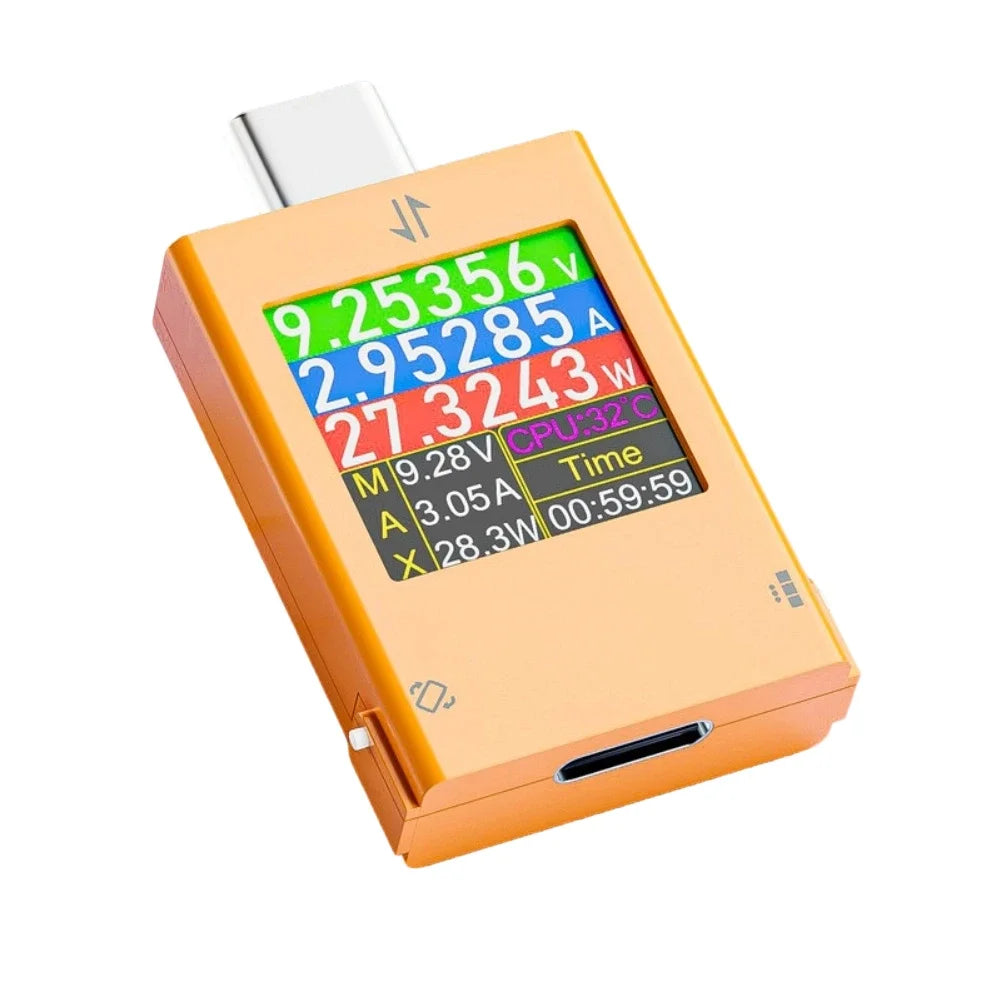USB Charger Tester B10 Type-C Voltmeter Ammeter DC 4.5–50V