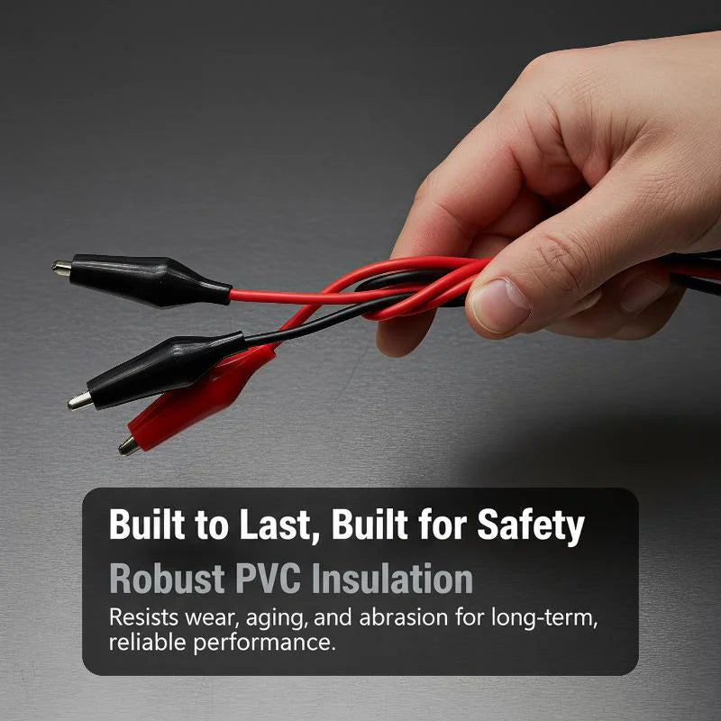 4mm Banana Plug to Alligator Clip Test Leads 5A 1M – 1-10 Pcs