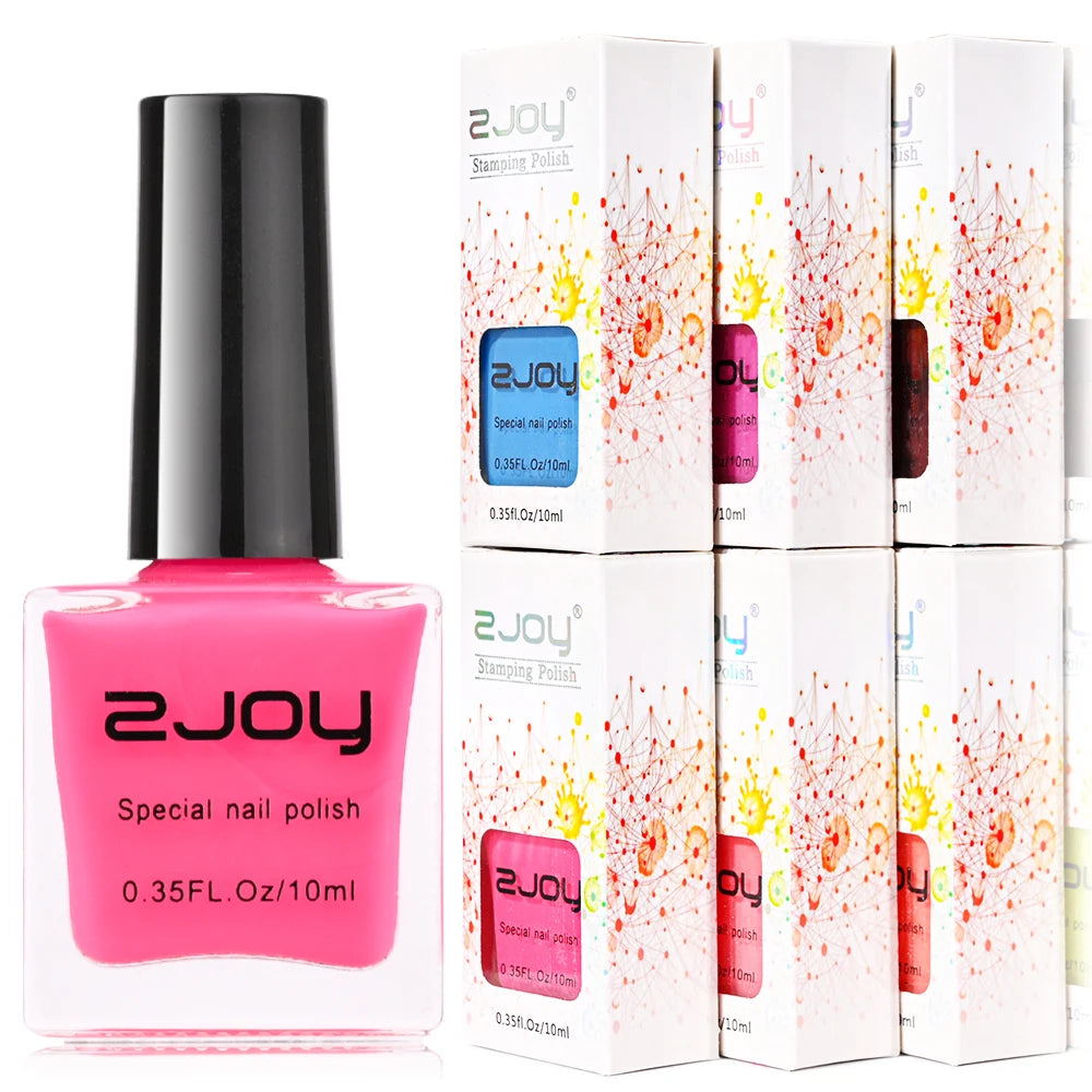 UV LED Stamping Gel Nail Polish 10ml | Vivid Nail Art Lacquer