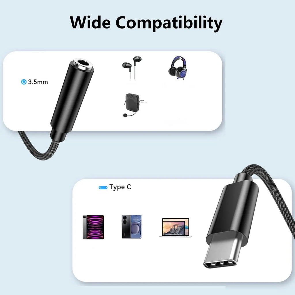 USB-C to 3.5mm Headphone Adapter | Audio Jack Cable Audio Jack Adapter PRIMED