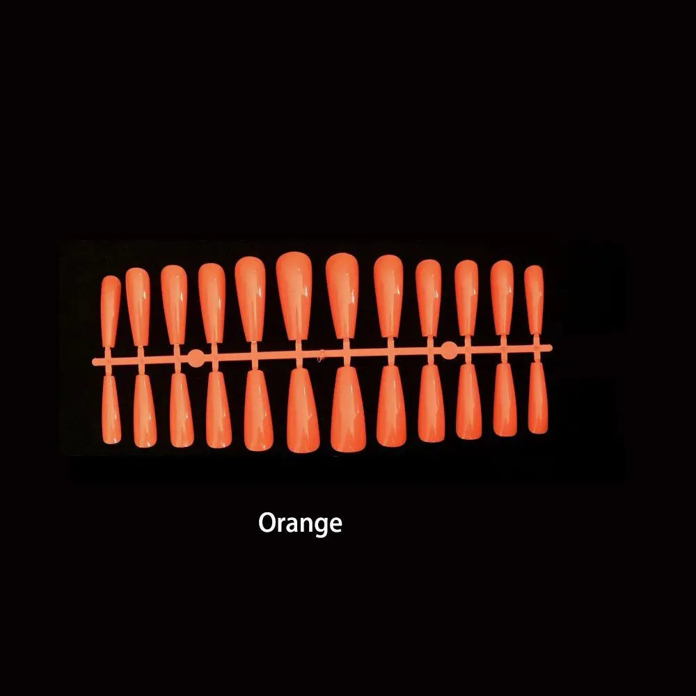 24-Piece Matte Coffin Ballerina Full Cover False Nail Tips