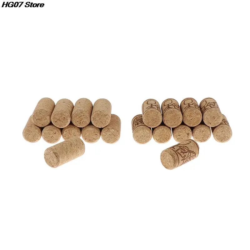 10-Pack Straight Wooden Wine Bottle Stoppers & Corks Set Wine Bottle Stoppers PRIMED
