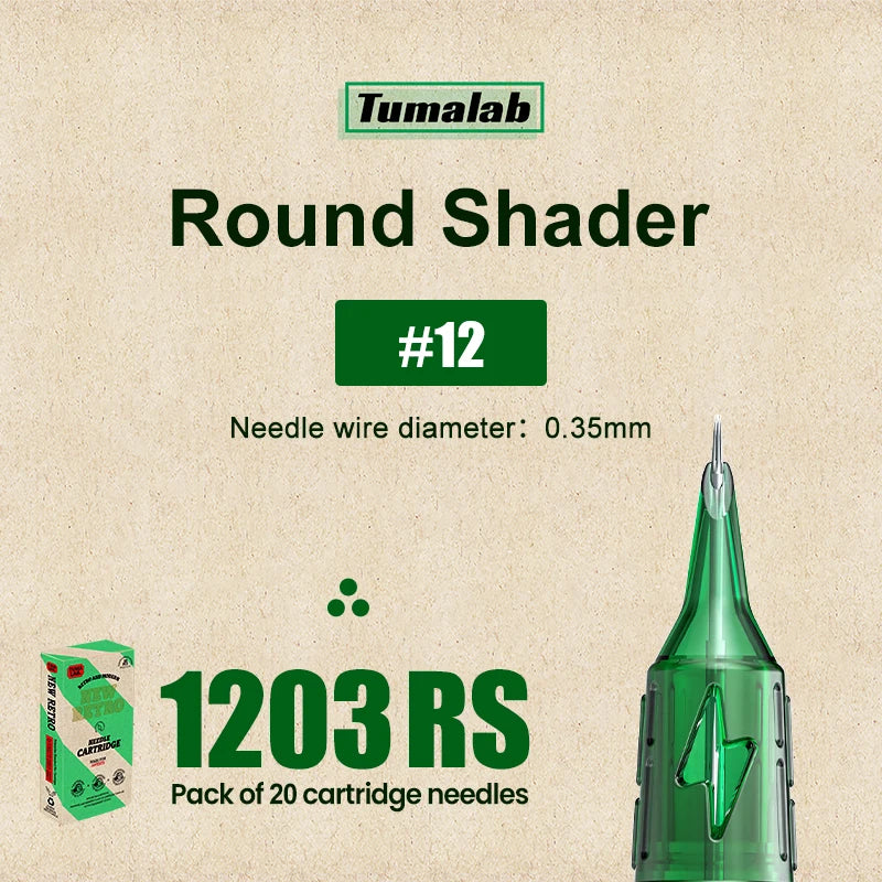 TUMAlab Tattoo Cartridge Needles 20PCS – Stainless Steel