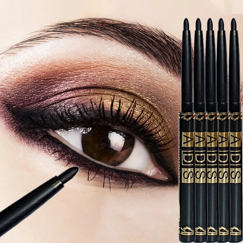 Waterproof Gel Eyeliner Pencil – Matte Black High Pigment