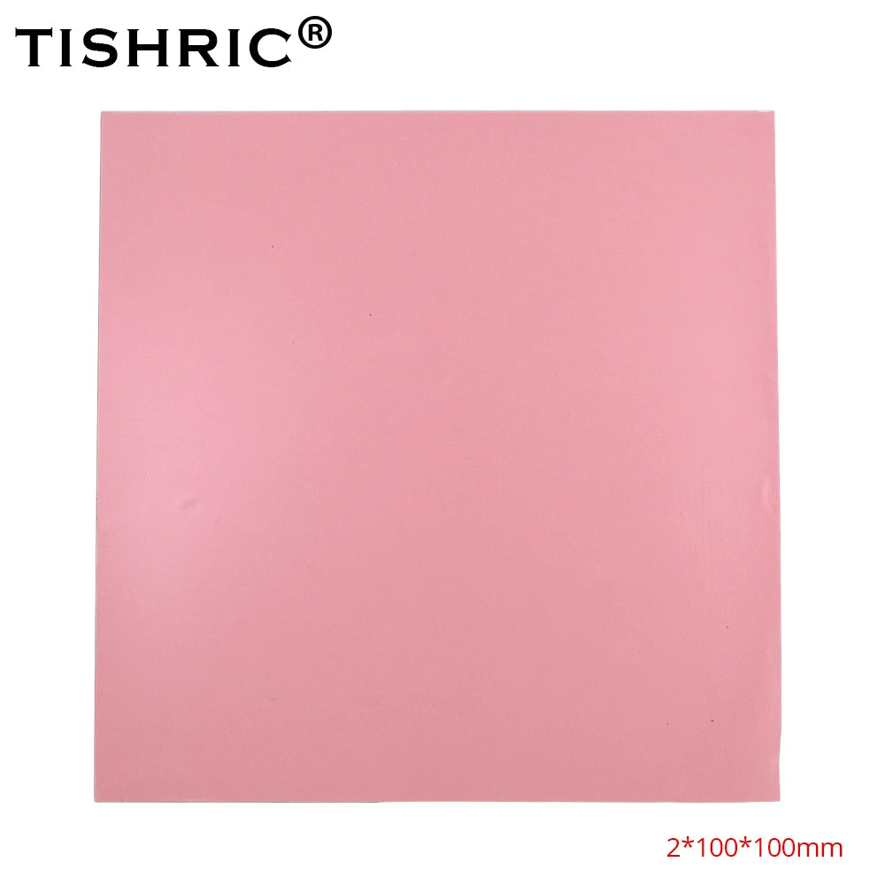 TISHRIC Silicone Thermal Pad CPU GPU 0.5–2mm | 100×100mm Sheet