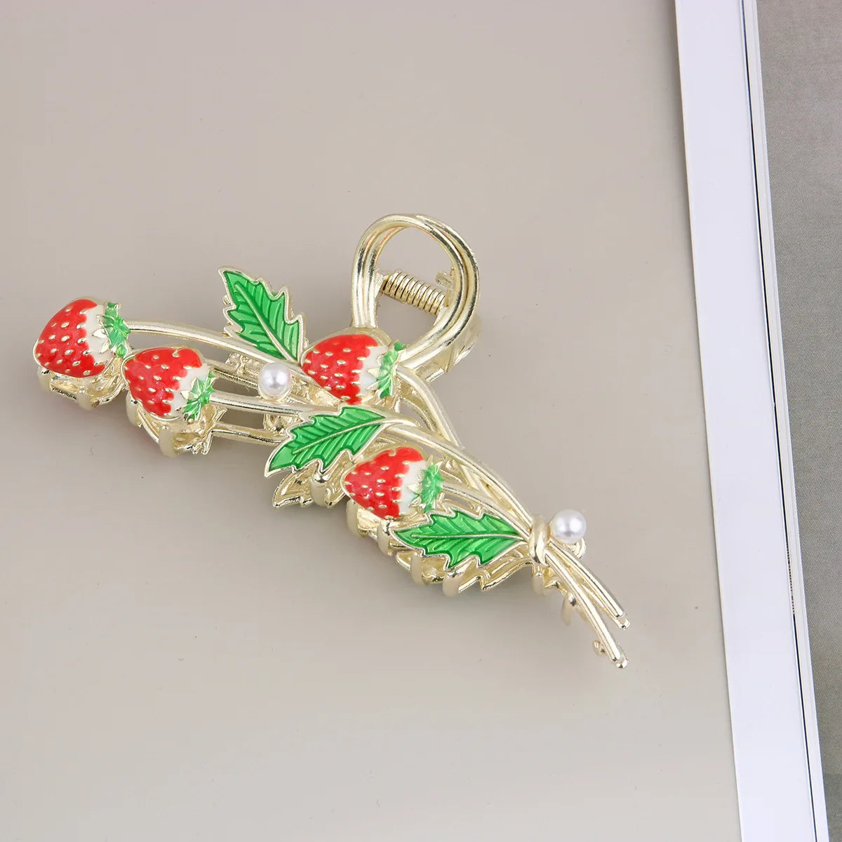 Rose Tulip Flower Claw Clip – Metal Shark Hair Clip Women