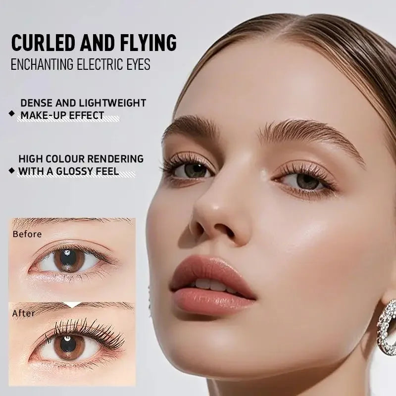 OCHEAL Waterproof Mascara 2mm Micro Brush – Volumizing & Curling Mascara PRIMED