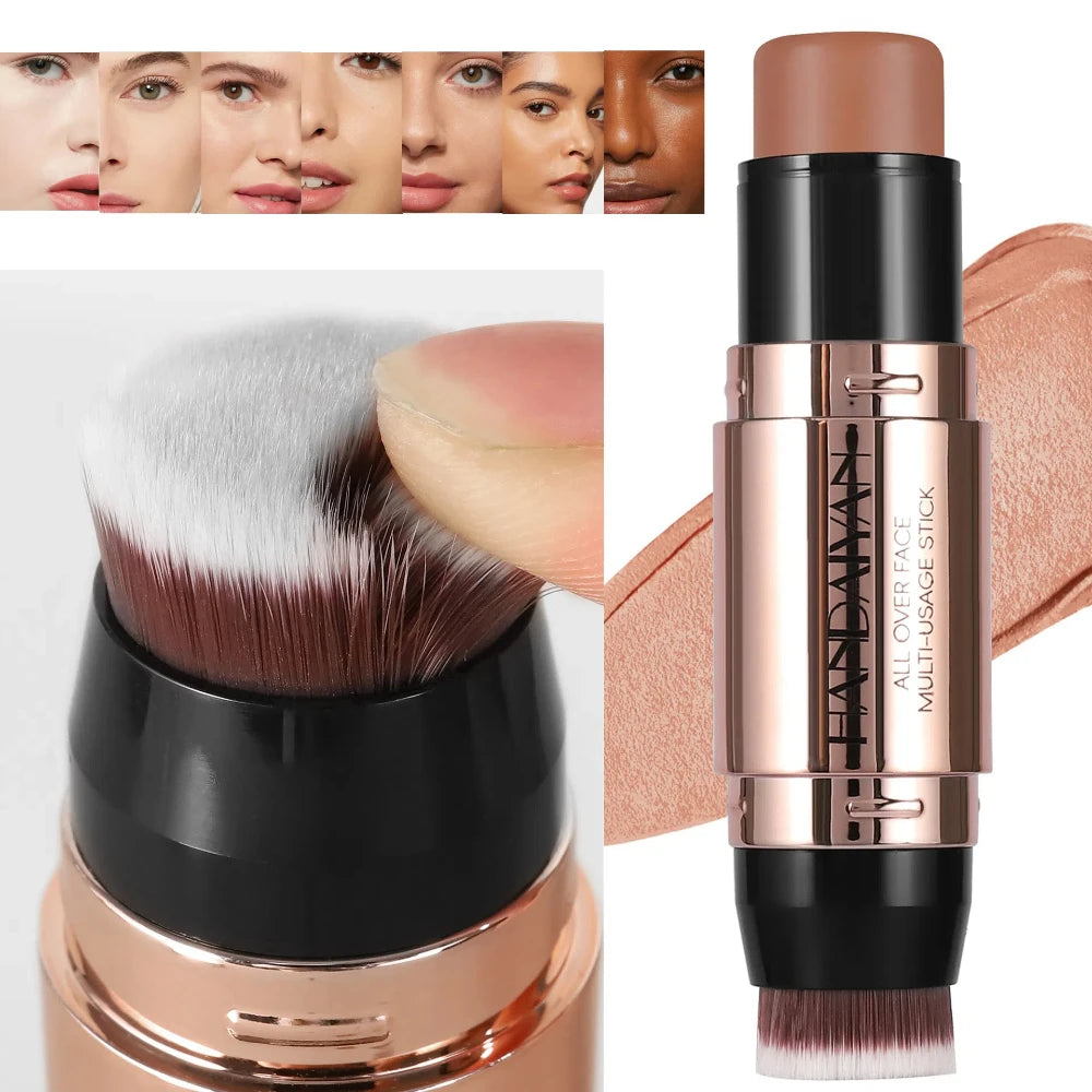 Double-Head Contour Stick & Concealer Cream with Brush