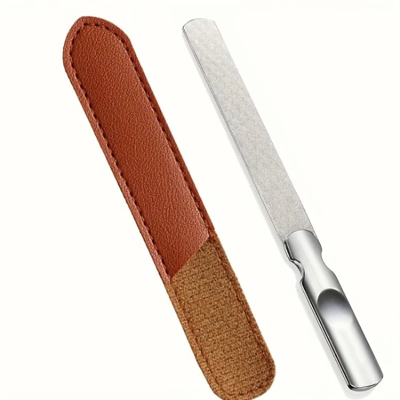 Ouriner Double-Sided Stainless Steel Nail File – Reusable
