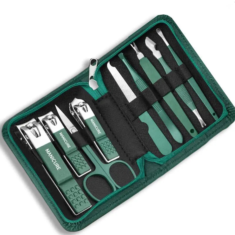 Stainless Steel Manicure Pedicure Set with Travel Case Manicure Pedicure Set PRIMED SET040