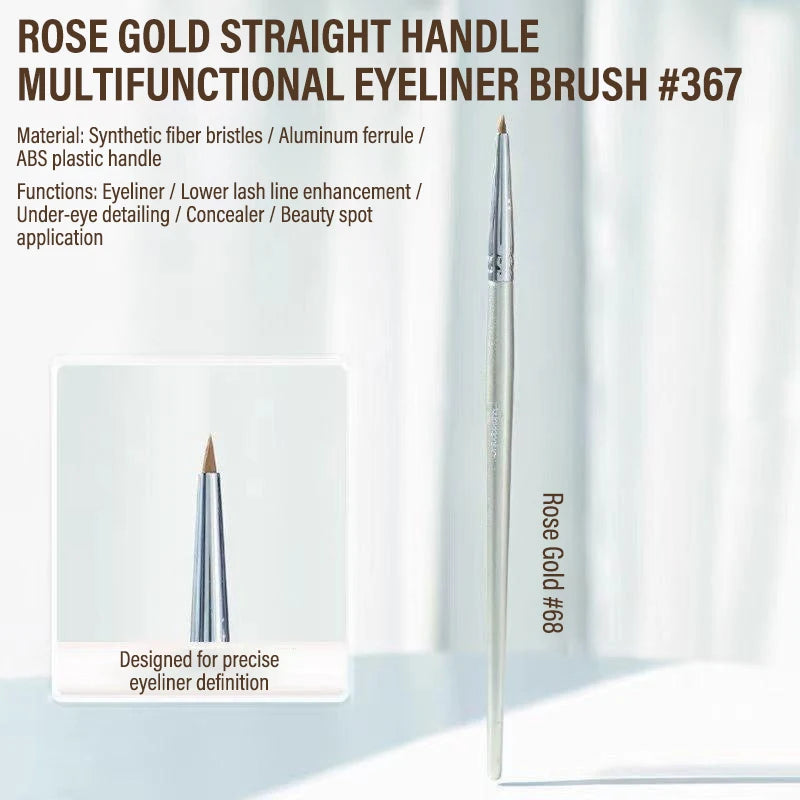 7-Pc Eye Makeup Brush Set – Angled Eyeliner & Concealer