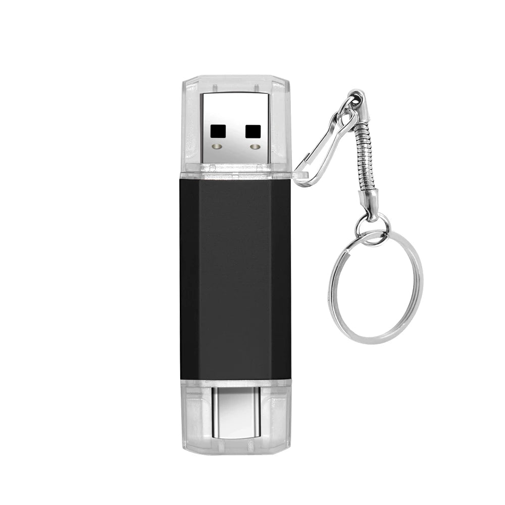 USB Type-C Flash Drive 4GB–256GB | Dual Interface Metal Stick USB Flash Drive PRIMED 4GB Style 1