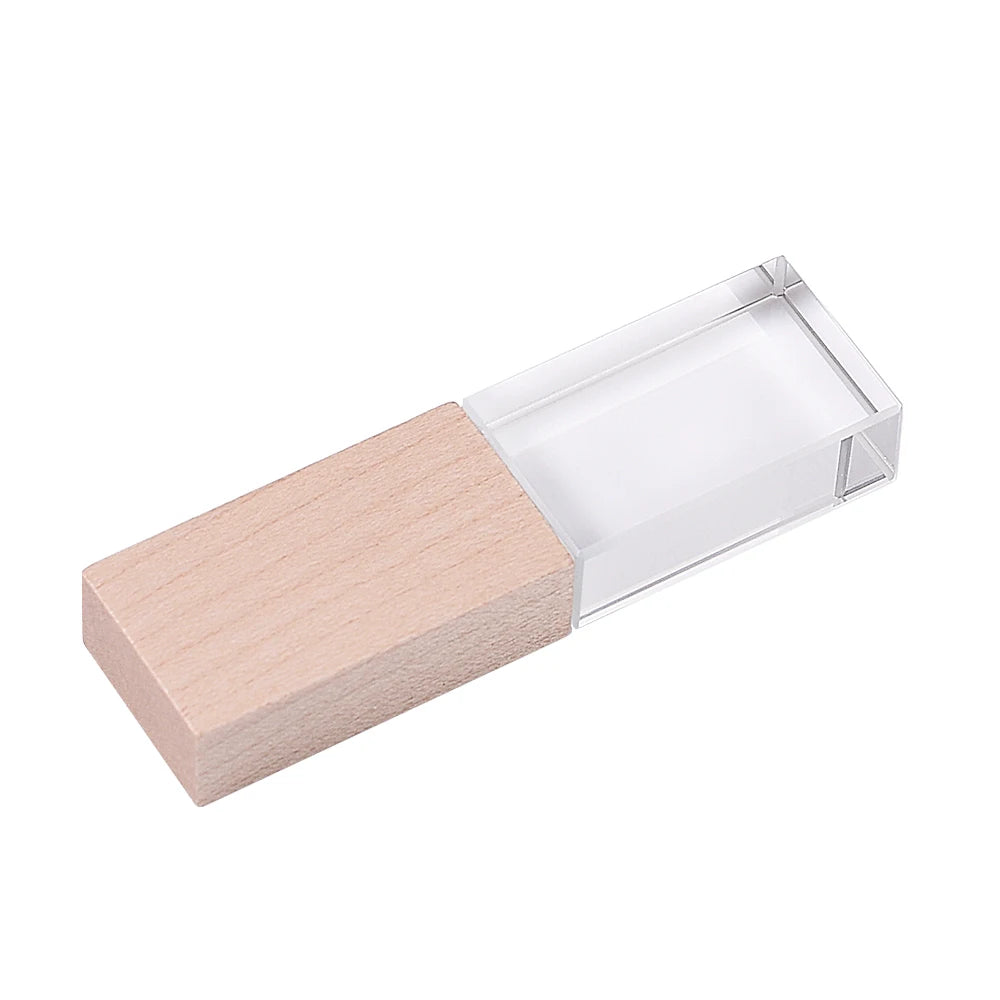 Wooden USB Flash Drive 8–128GB | Free Laser Engraving Logo Custom USB Flash Drive PRIMED No box-M 16 GB CN