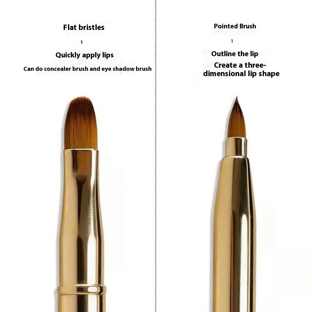 Double-Ended Retractable Lip & Concealer Makeup Brush