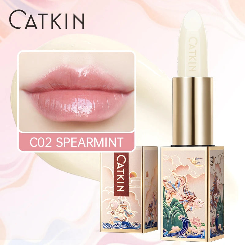 CATKIN Colored Lip Balm – pH Color Change, Nourishing & Hydrating Colored Lip Balm PRIMED C02 Spearmint
