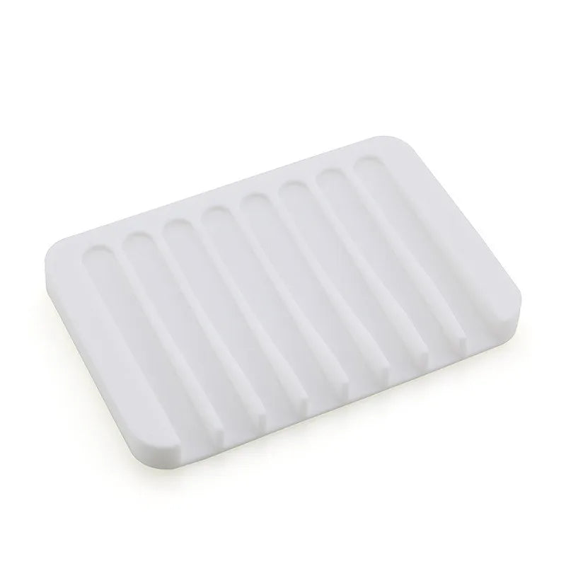 Silicone Sponge & Soap Holder – Self-Draining Waterfall Dish