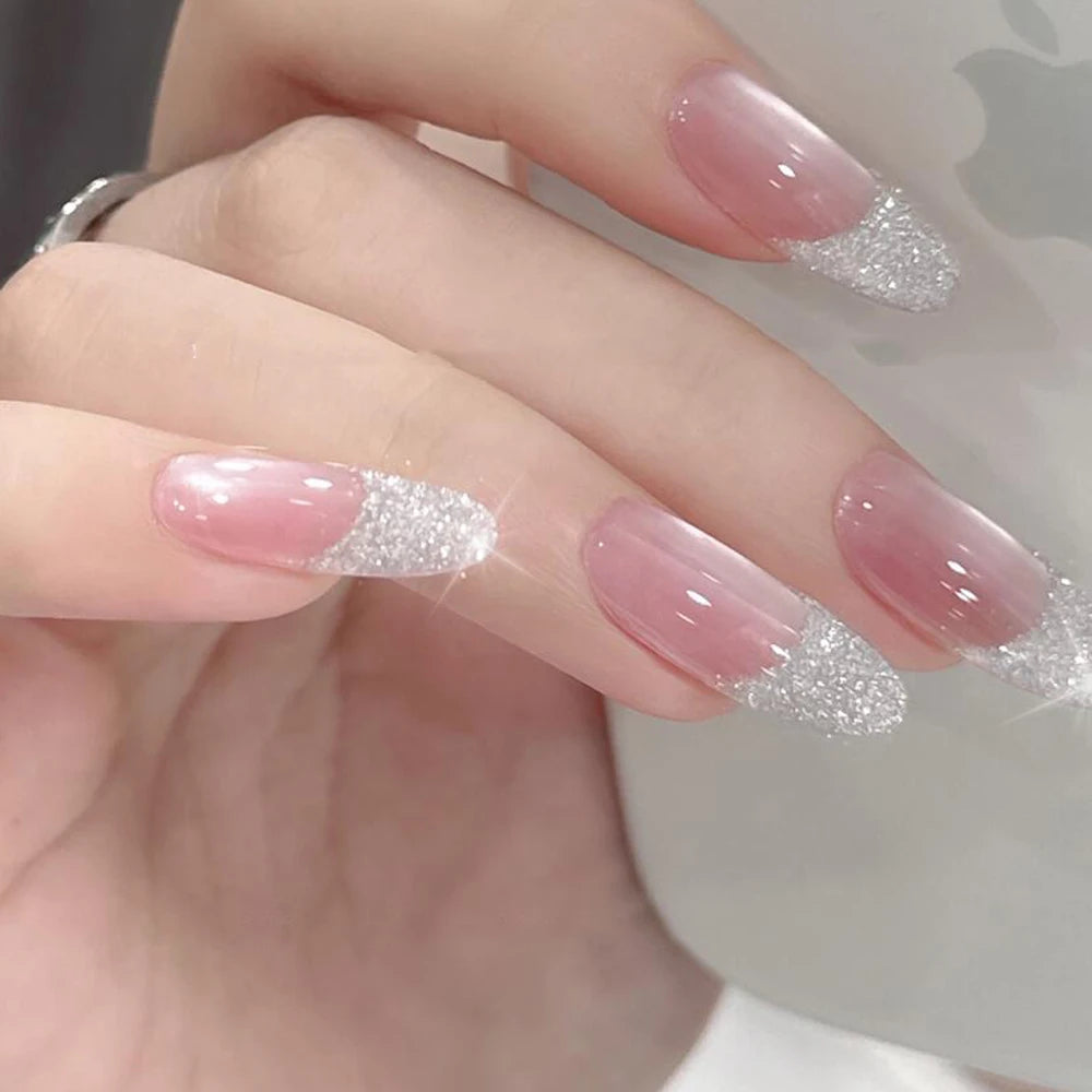 White Sugar Nail Glitter Powder – Iridescent Flakes Pigment 10g