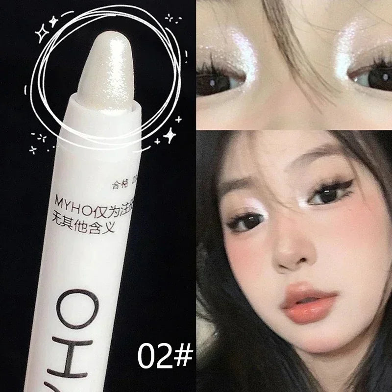 Shimmer Highlight Stick Pearlescent Glitter Eyeshadow Pencil