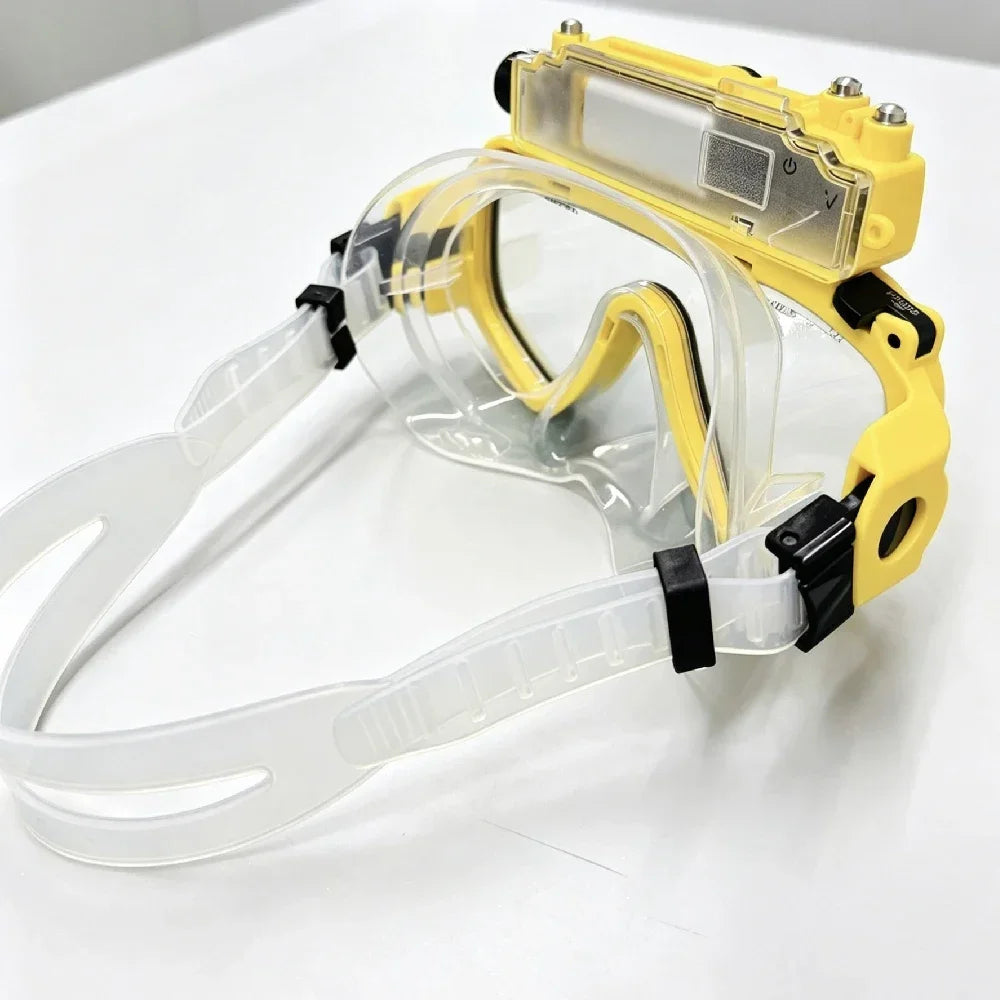 Snorkeling Mask with 2K Camera, 100° Wide Angle & 64GB Card