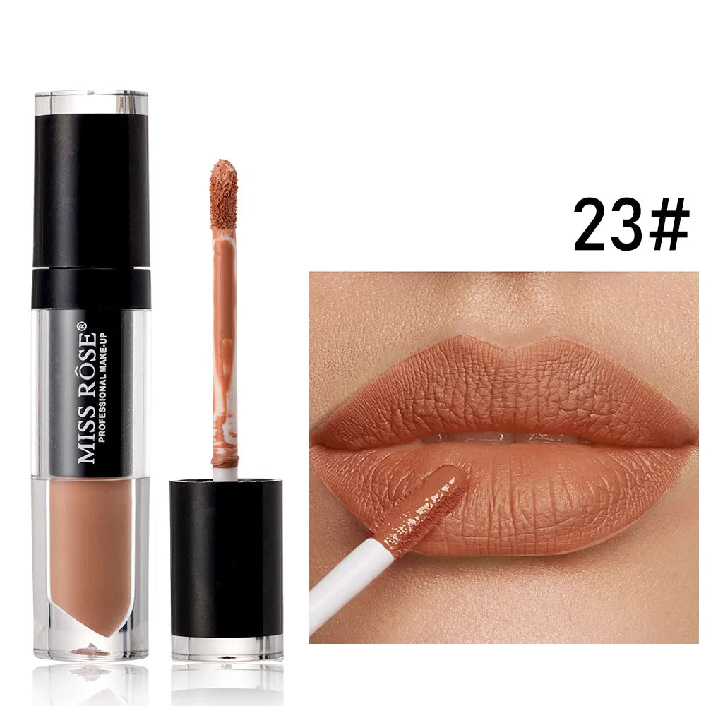 MISS ROSE Matte Liquid Lipstick – Waterproof Long-Lasting Lip Gloss Matte Liquid Lipstick PRIMED 7701-026M-23