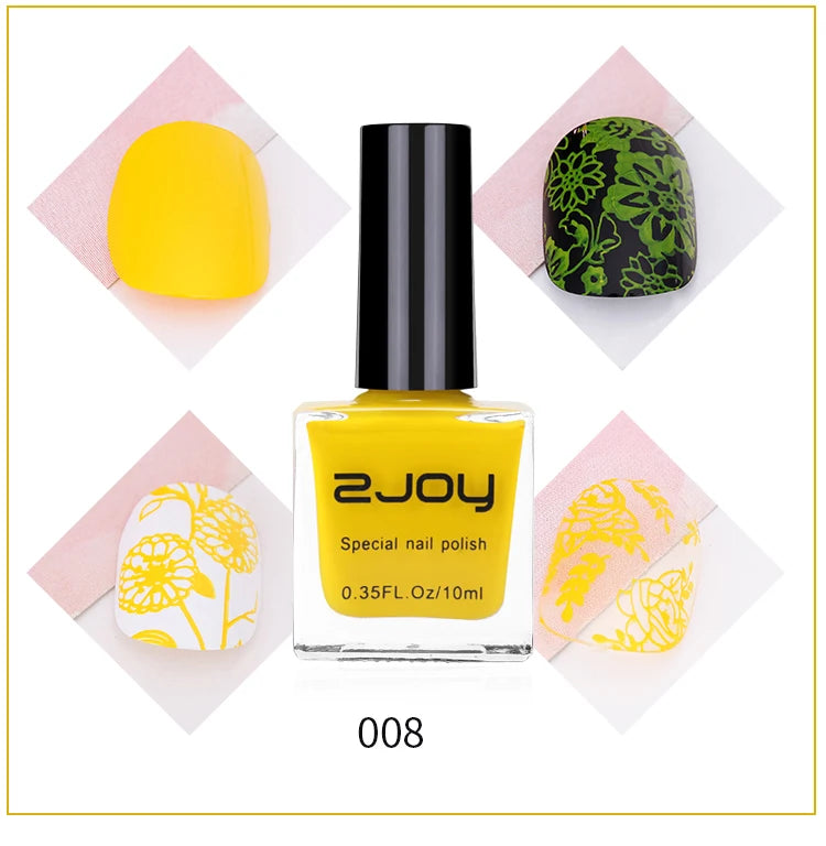 10ml Nail Art Stamping Polish – 30 Colors Air Dry Varnish Nail Stamping Polish PRIMED GY002-08