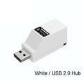 3-Port USB 2.0/3.0 Hub Splitter Adapter for PC & Laptop USB Hub Adapter PRIMED White USB 2.0 HUB