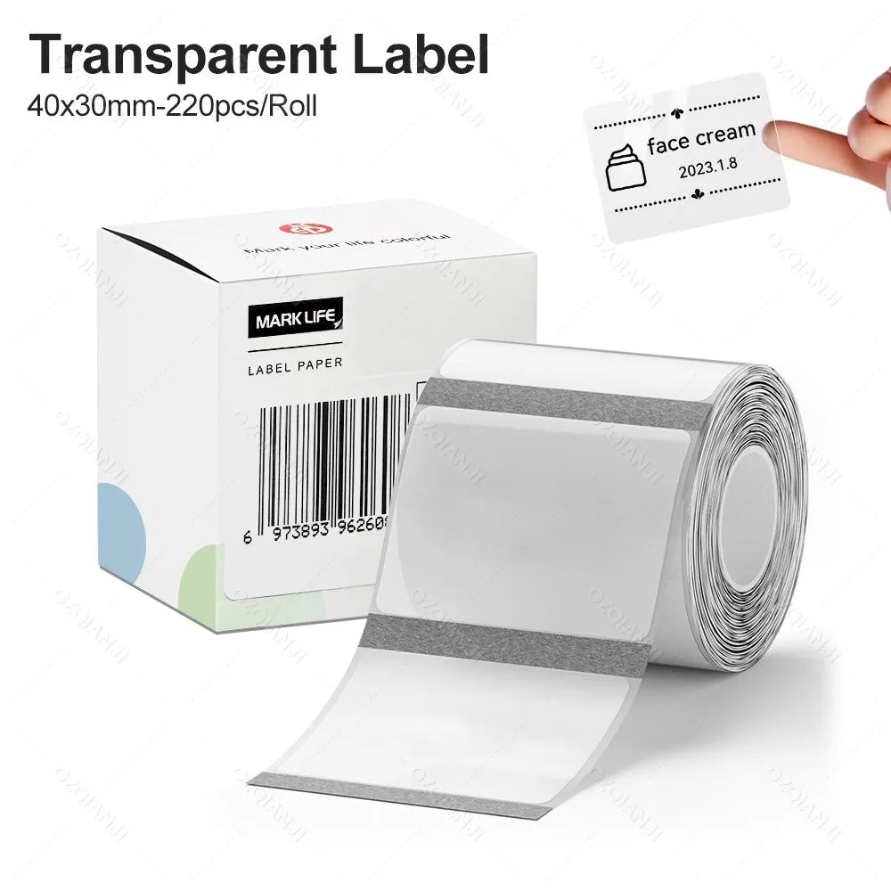 Thermal RFID Label Tape 40×30mm 50×30mm – M110 M220 X2 P50 Thermal Label Tape PRIMED 1Trans 40X30mm