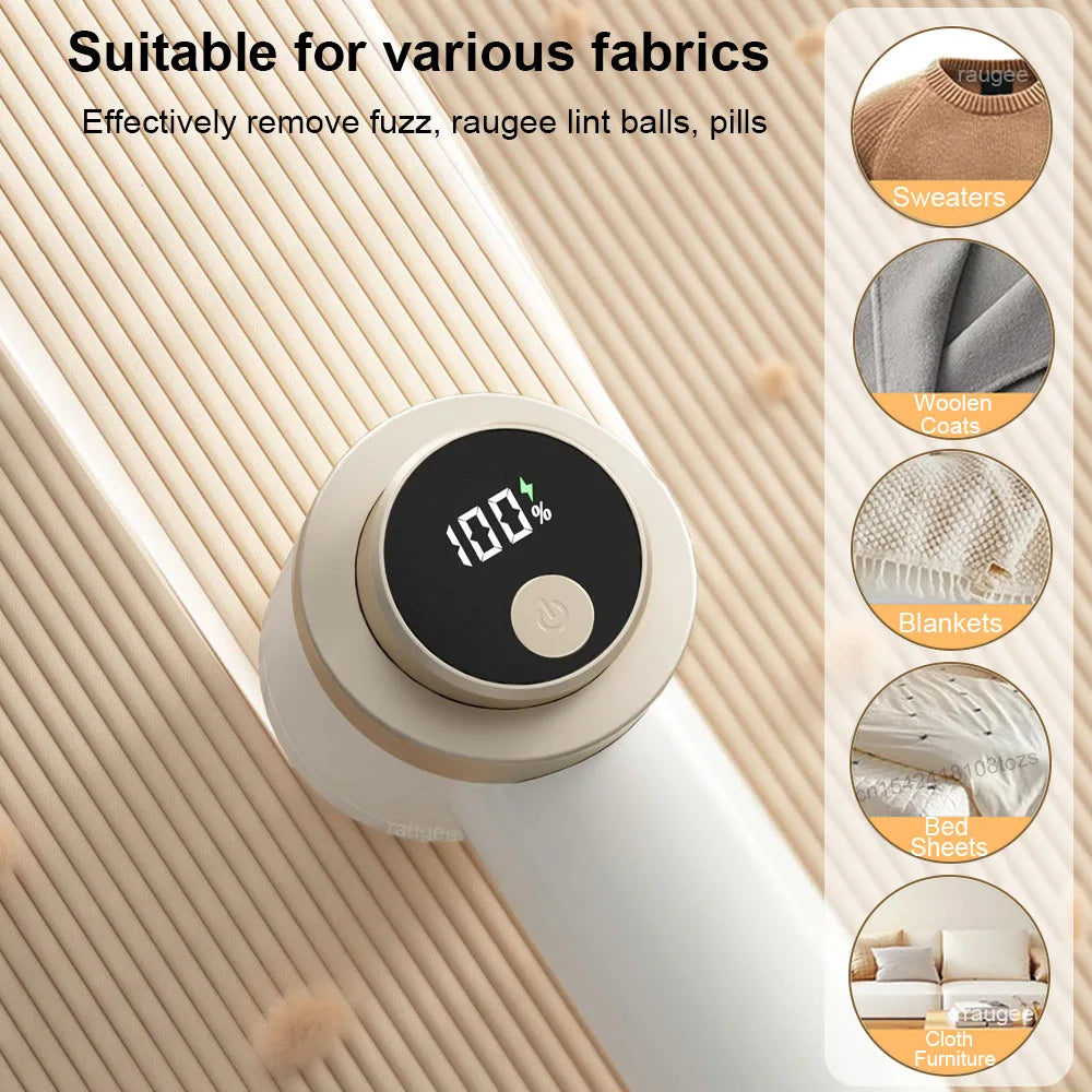 Electric Lint Remover – USB Rechargeable 6-Blade Fabric Shaver Electric Fabric Shaver PRIMED