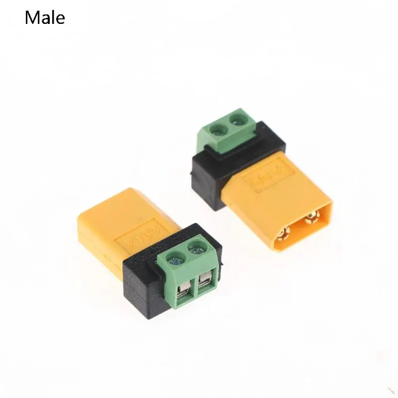 XT60 to 2-Pin Terminal Adapter – Solderless UAV Connector