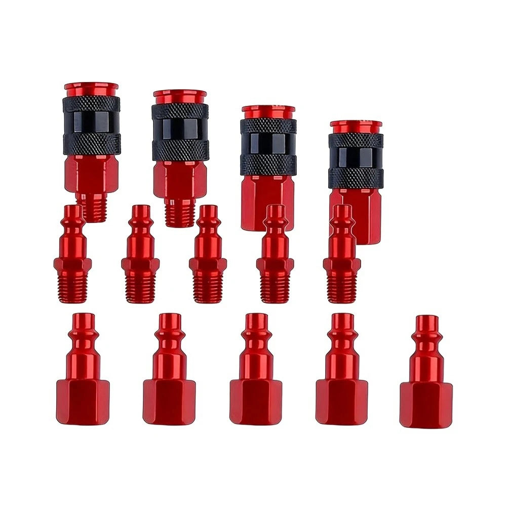 14-Pc Pneumatic Quick Coupler Set 1/4 NPT Air Compressor Kit